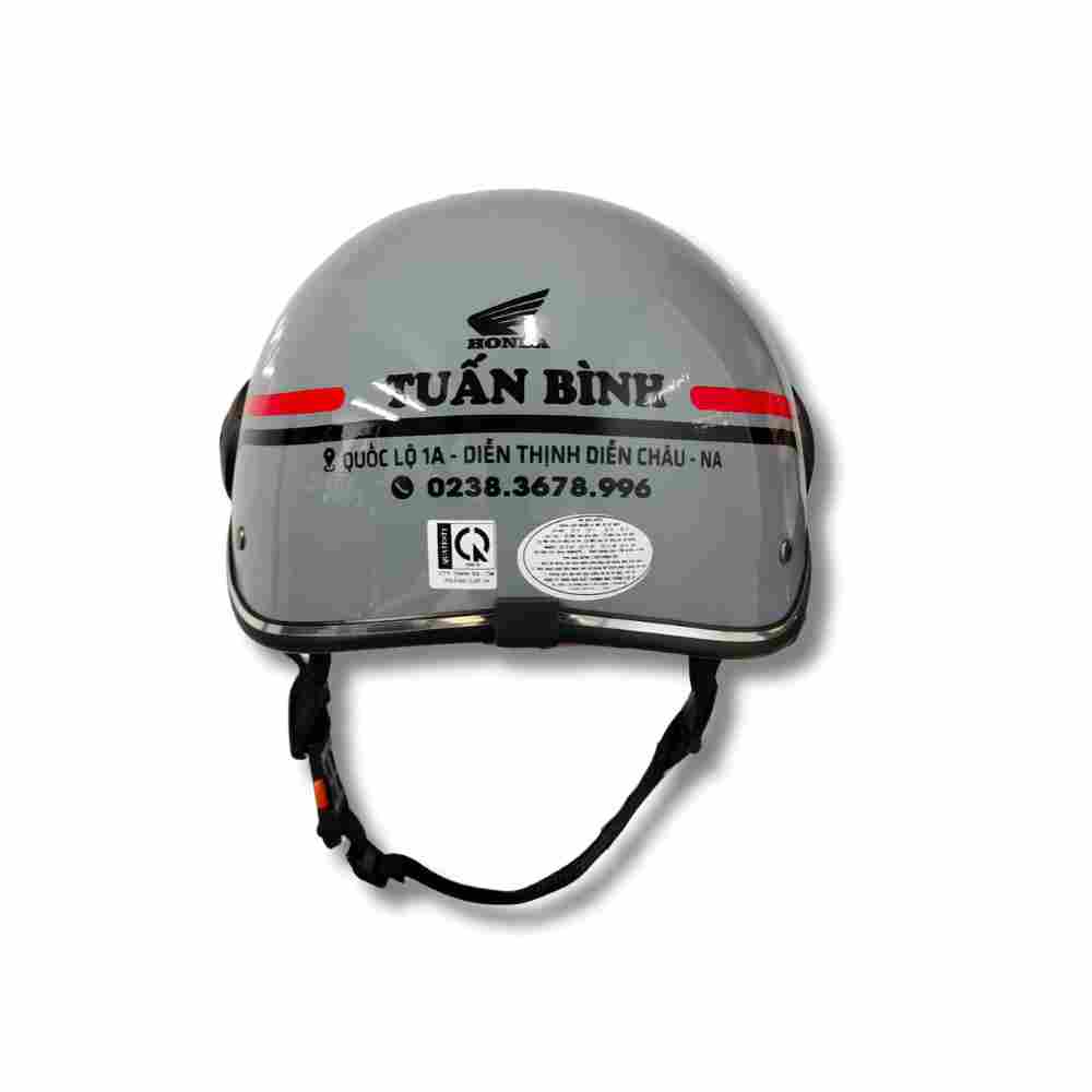 Mũ Bảo Hiểm VIC-03 In logo Tuấn Bình