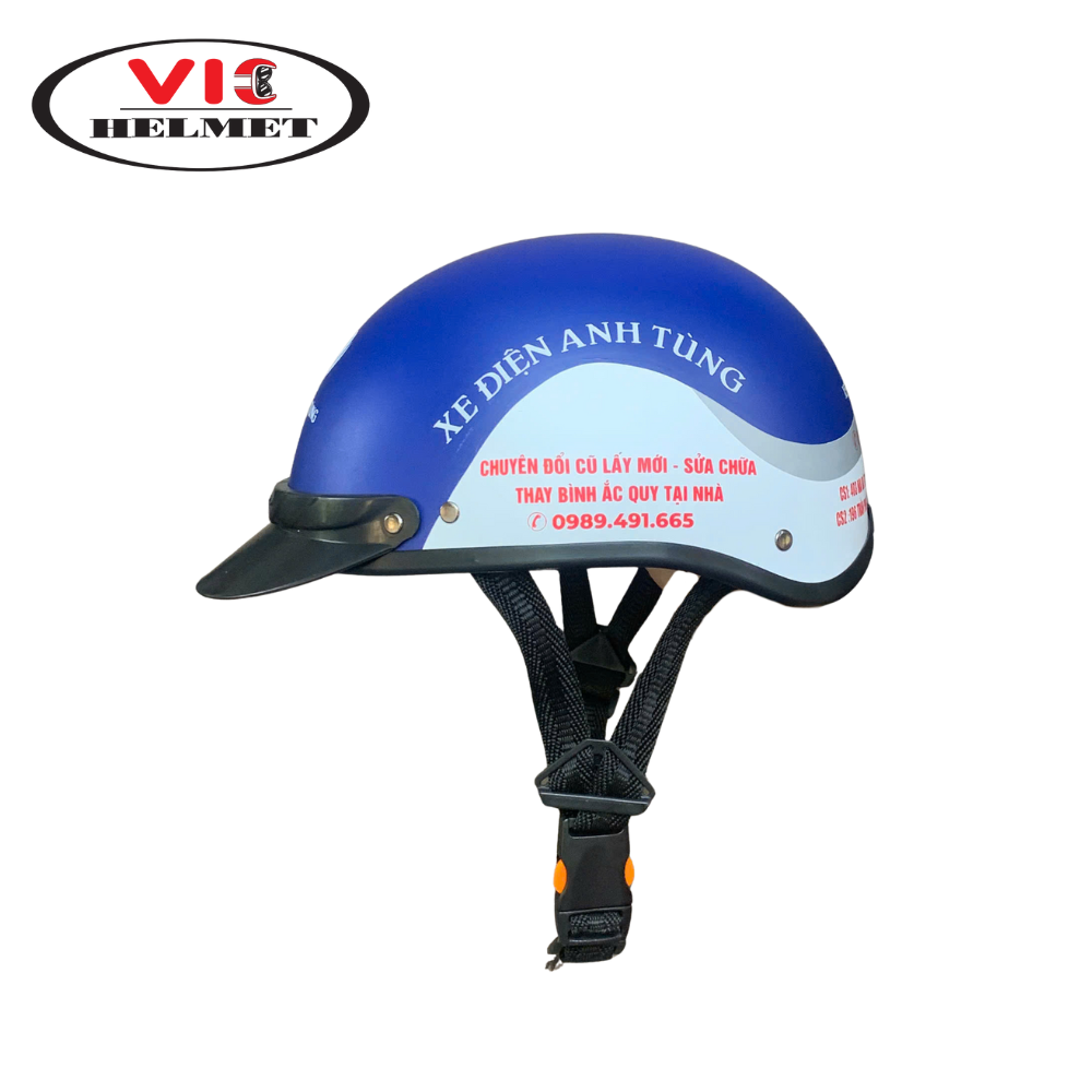 Mũ Bảo Hiểm In Logo Anh Tùng