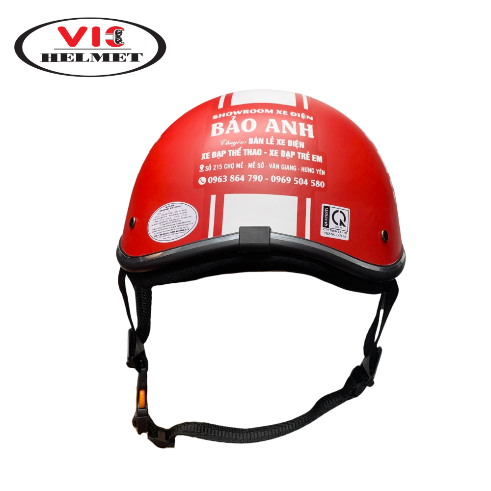 Mũ Bảo Hiểm In Logo Bảo Anh