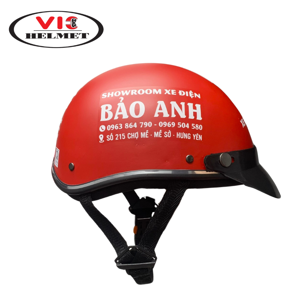 Mũ Bảo Hiểm In Logo Bảo Anh