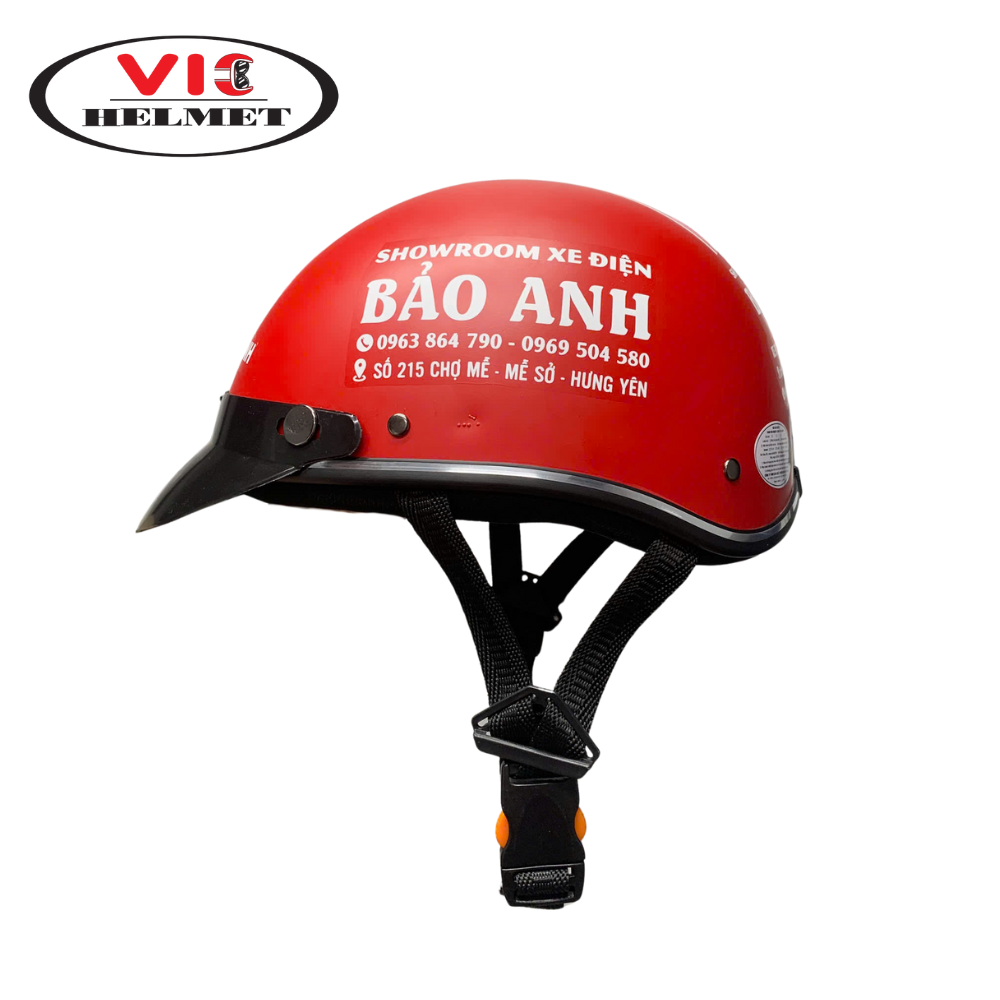 Mũ Bảo Hiểm In Logo Bảo Anh