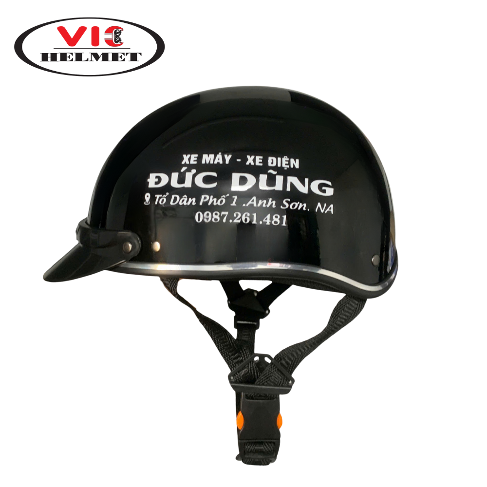 Mũ Bảo Hiểm In Logo Đức Dũng
