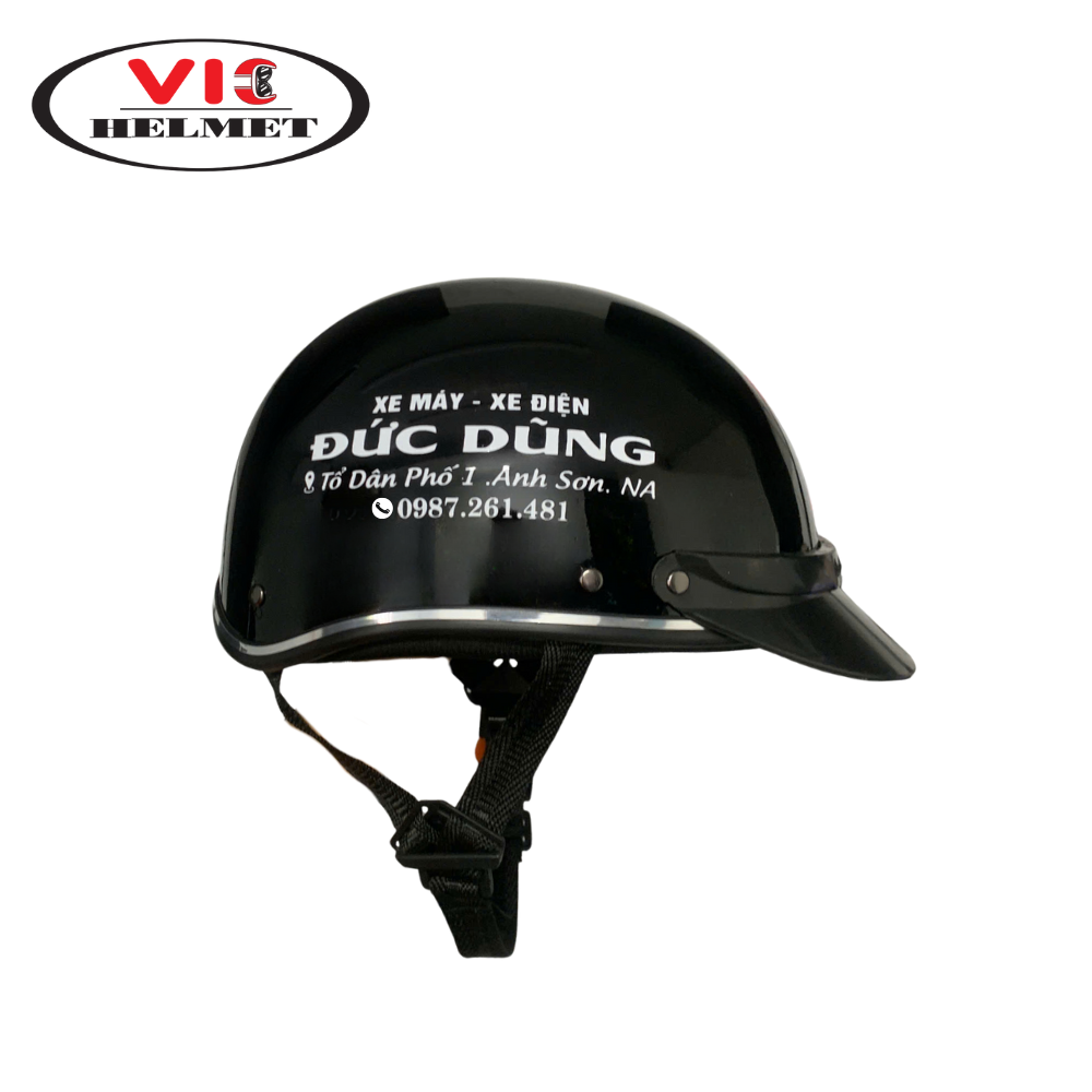 Mũ Bảo Hiểm In Logo Đức Dũng