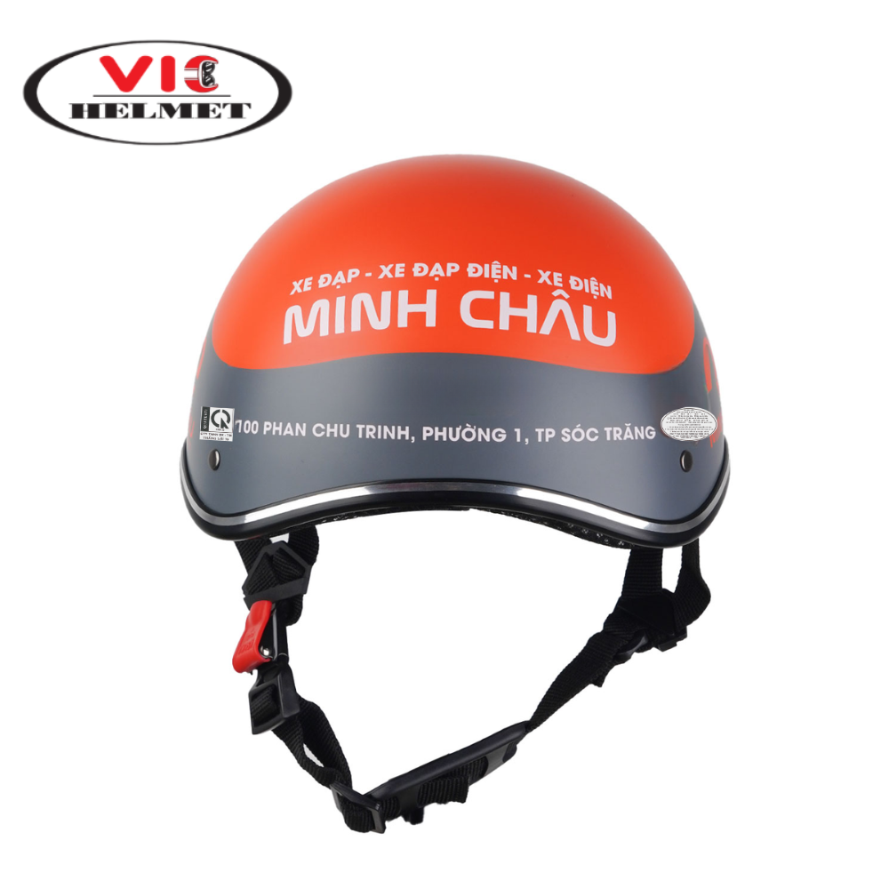Mũ Bảo Hiểm In Logo Minh Châu