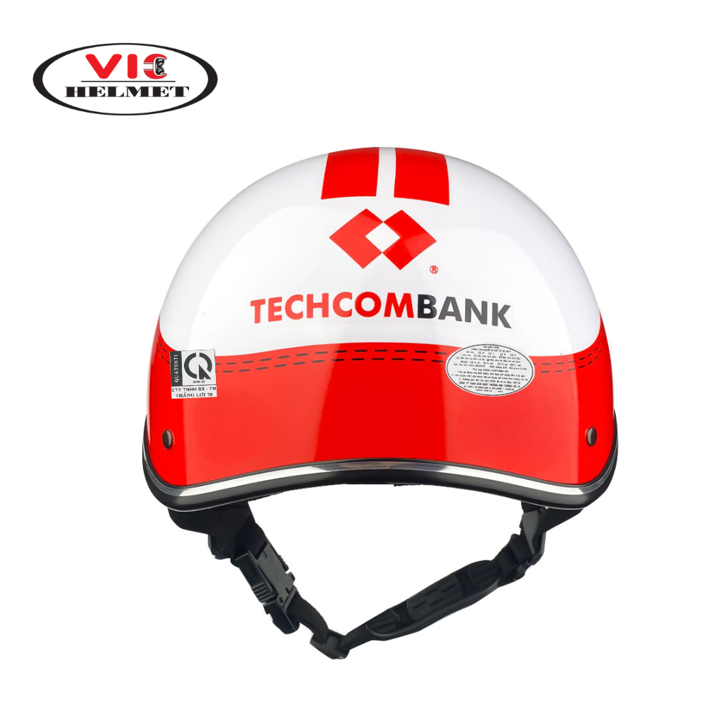 Mũ Bảo Hiểm In Logo Techcombank
