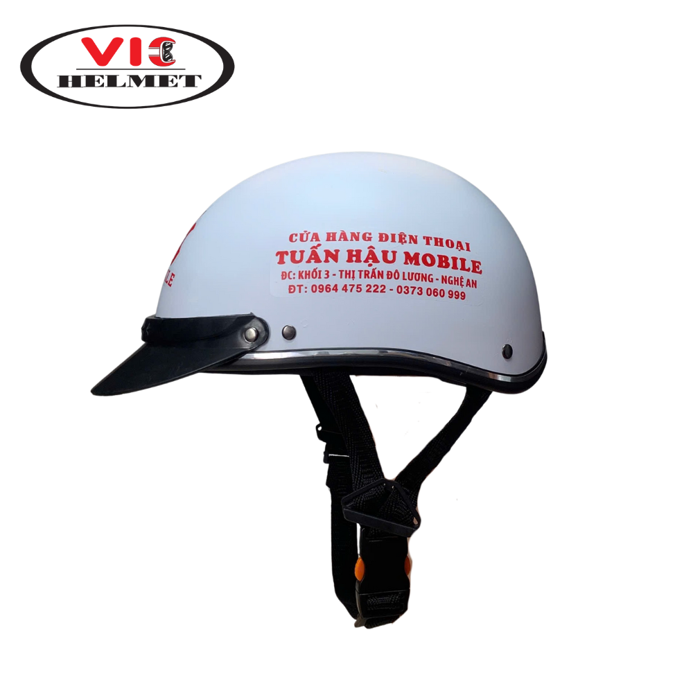 Mũ Bảo Hiểm In Logo Tuấn Hậu