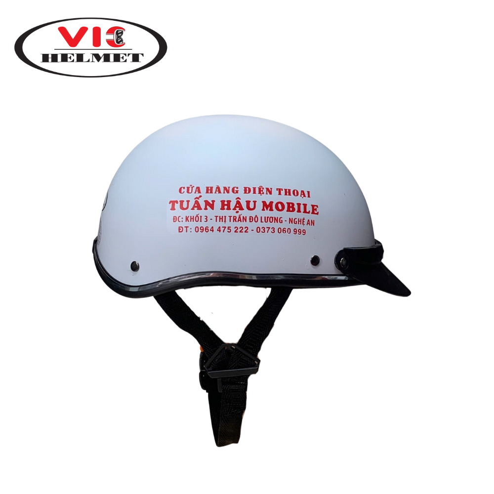 Mũ Bảo Hiểm In Logo Tuấn Hậu