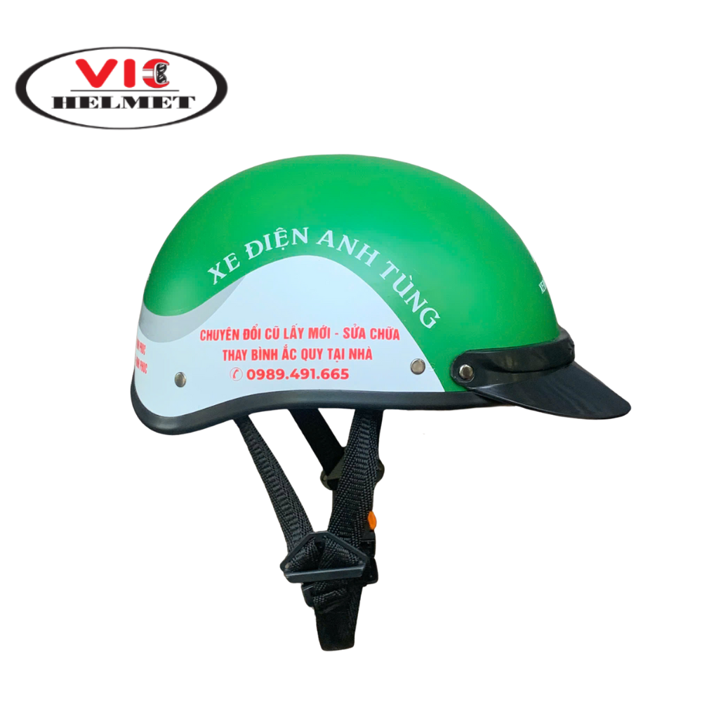 Mũ Bảo Hiểm In Logo Anh Tùng