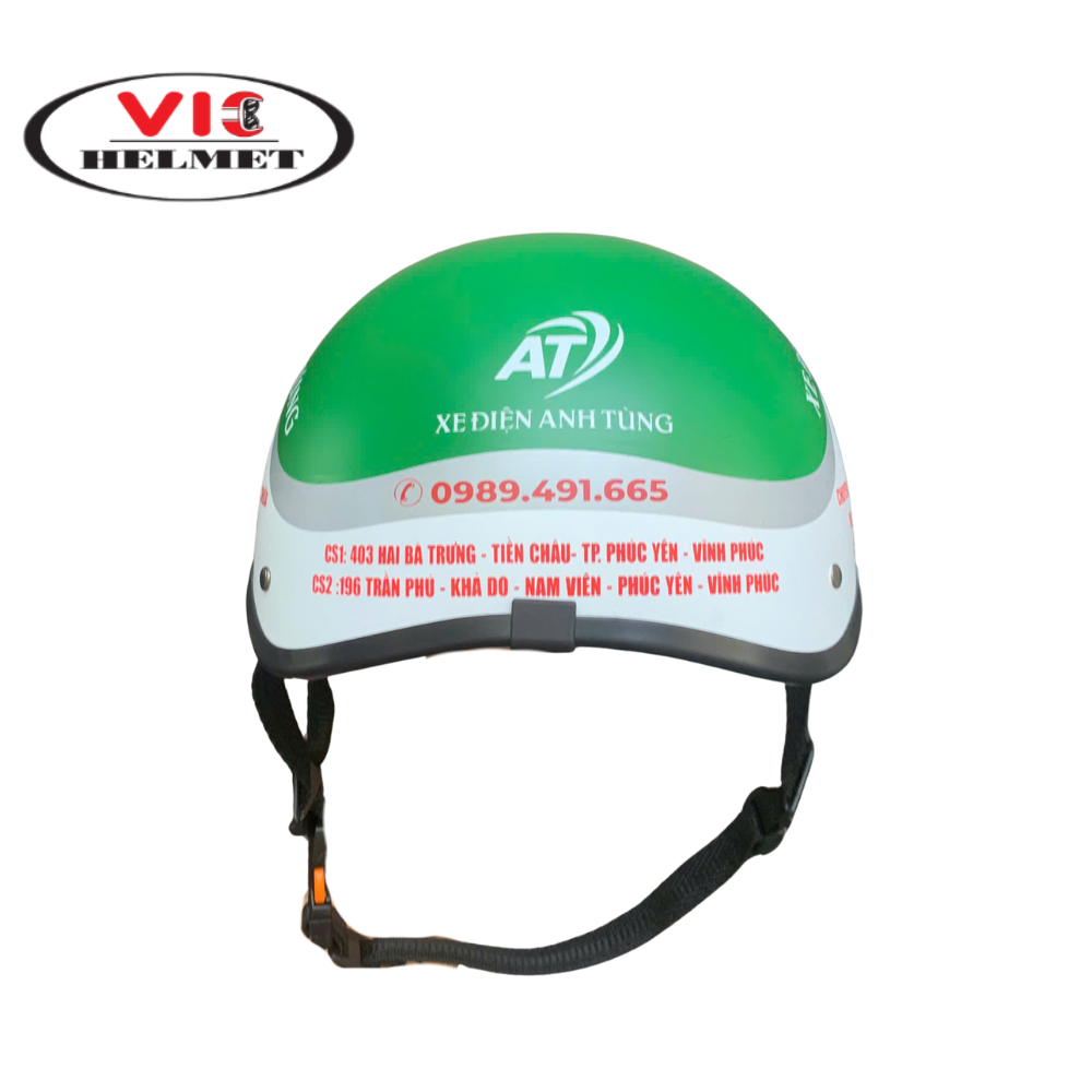 Mũ Bảo Hiểm In Logo Anh Tùng