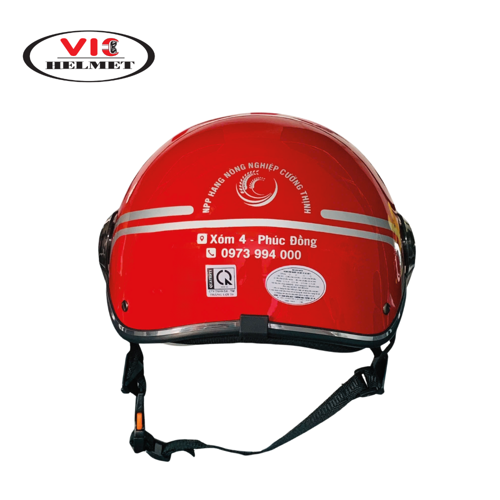 Mũ Bảo Hiểm In Logo Cường Thịnh