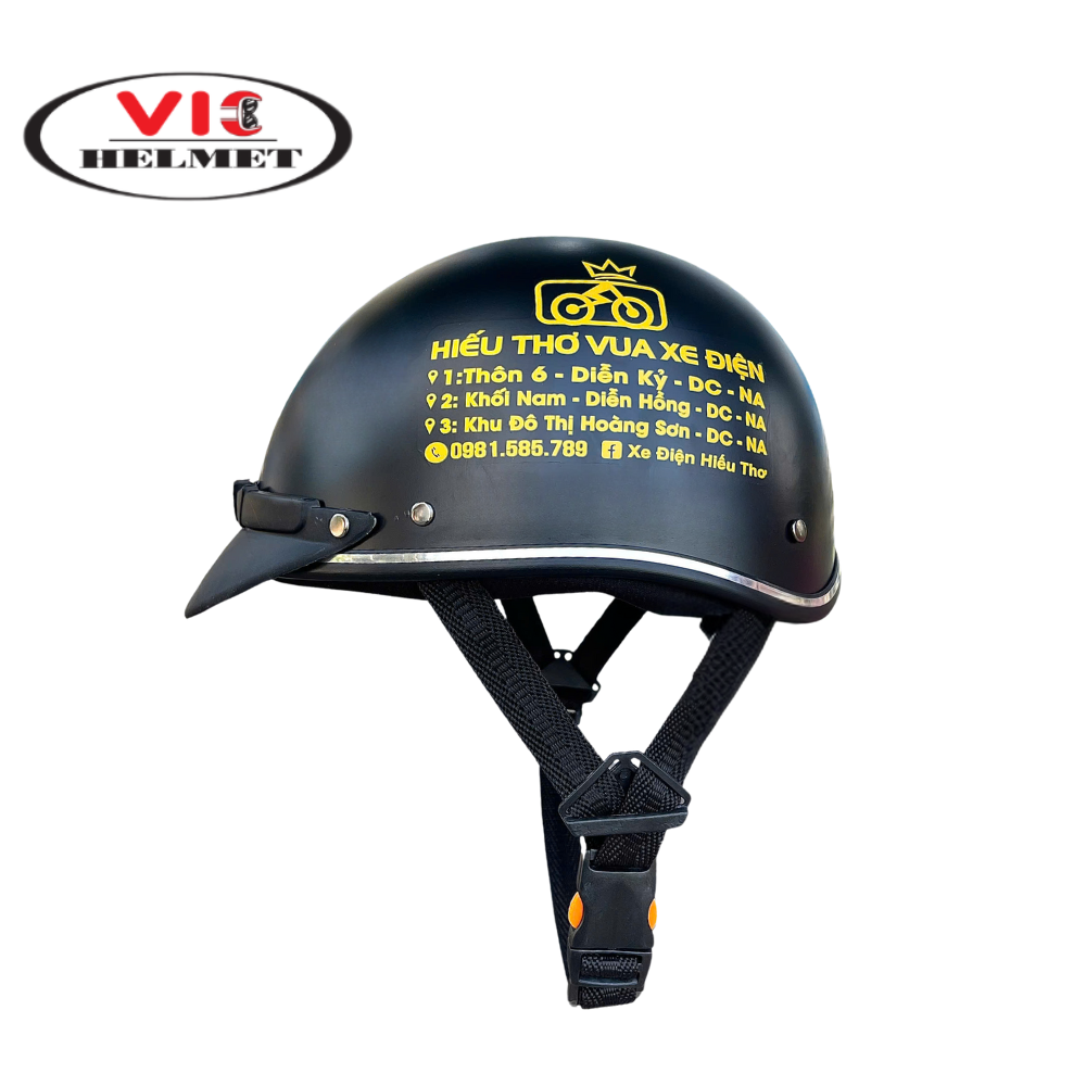 Mũ Bảo Hiểm In Logo Hiếu Thơ