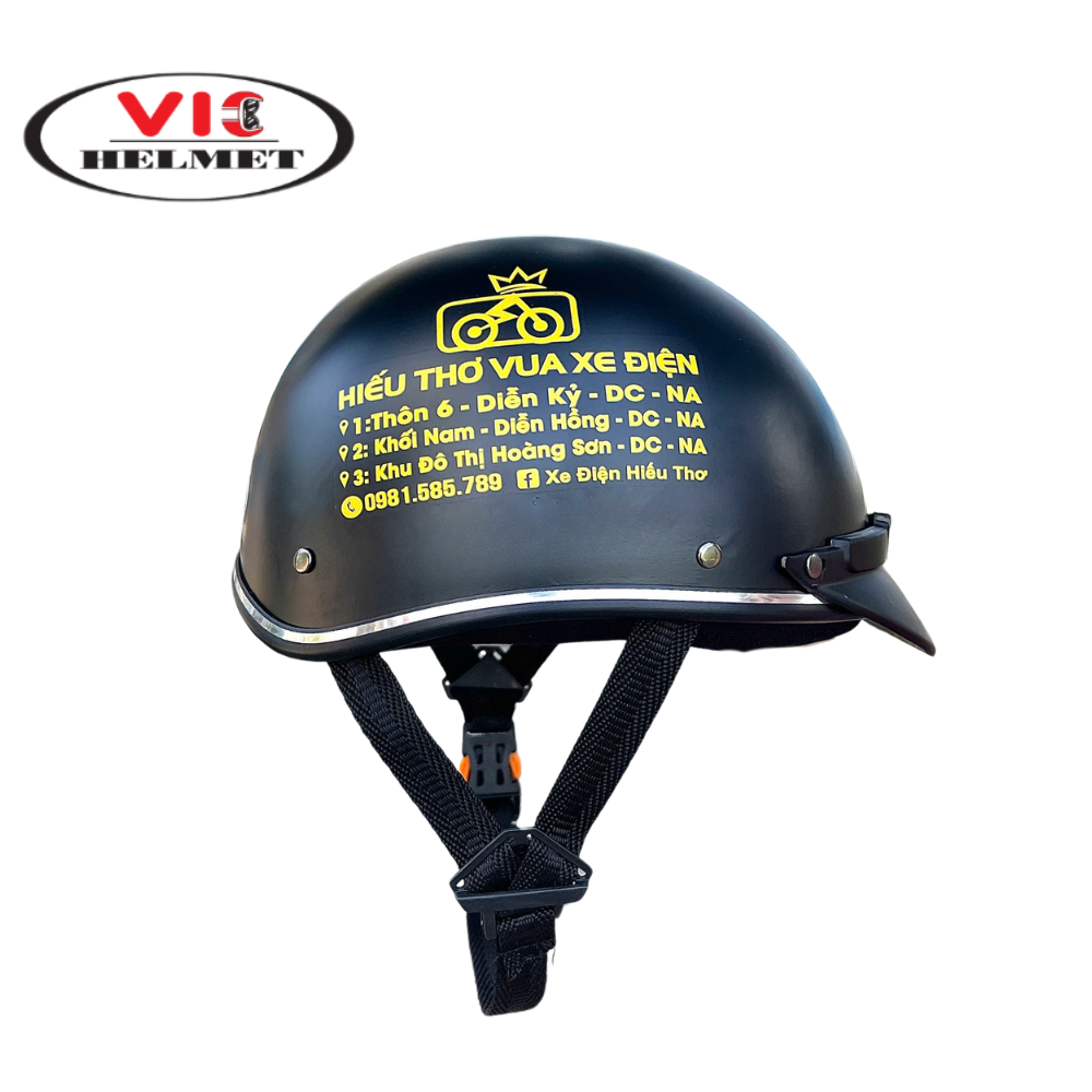 Mũ Bảo Hiểm In Logo Hiếu Thơ