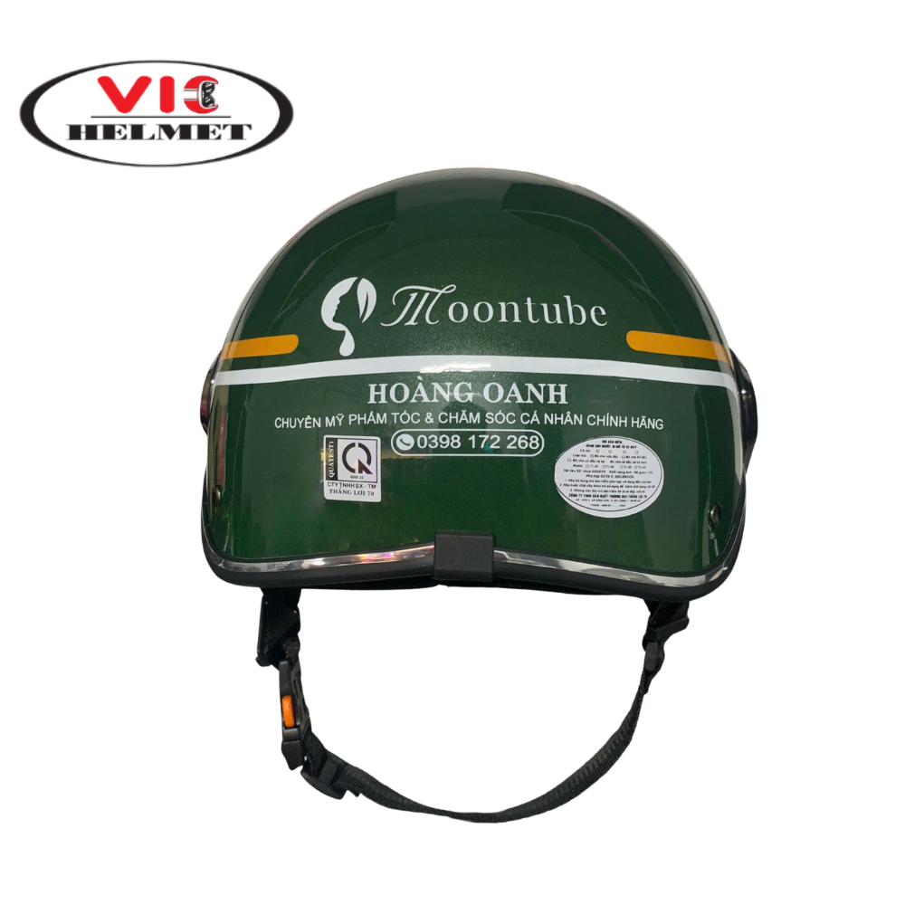 Mũ Bảo Hiểm In Logo Hoàng Oanh