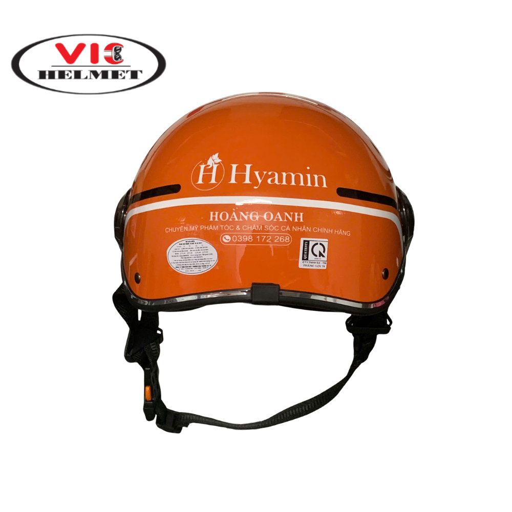Mũ Bảo Hiểm In Logo Hoàng Oanh