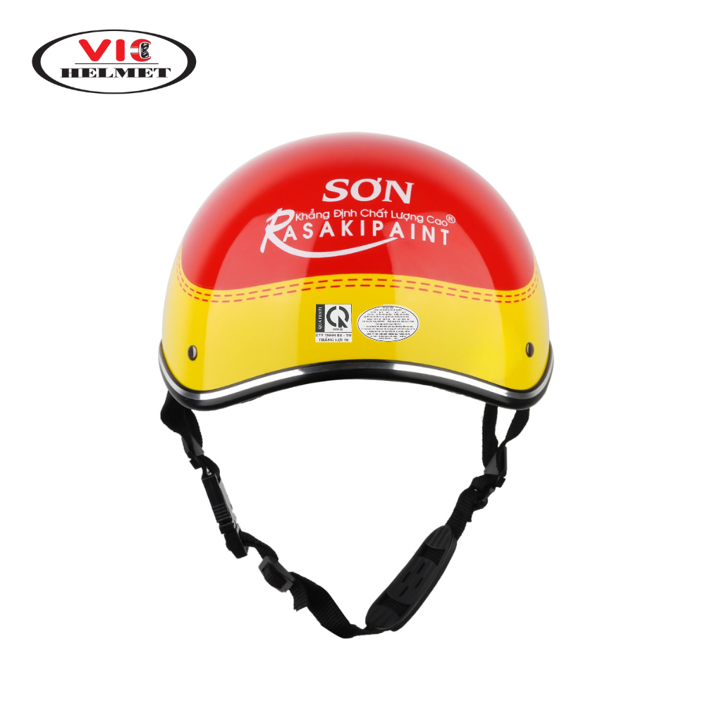 Mũ bảo hiểm in logo Thanh Hóa mẫu Haly 1/2 đầu