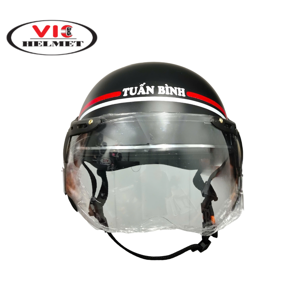 Mũ Bảo Hiểm In Logo Tuấn Bình