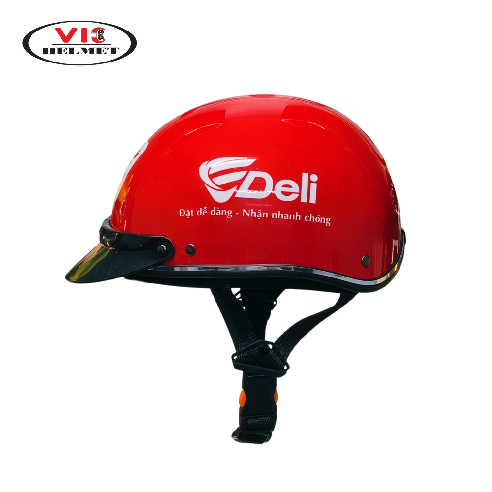 Mũ Bảo Hiểm In Logo Deli