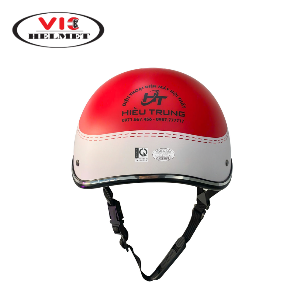 Mũ bảo hiểm in logo Hiếu Trung