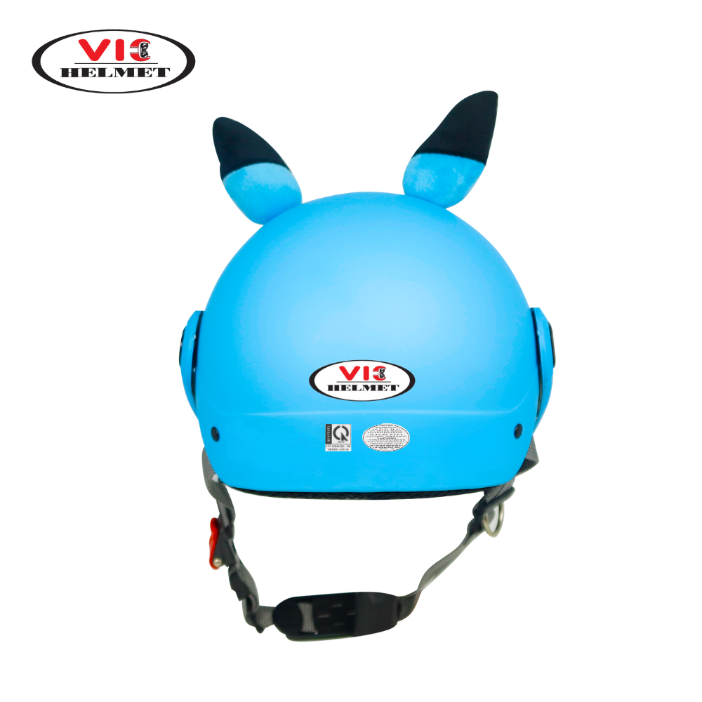 Mũ bảo hiểm trẻ em hình Pickachu có kính