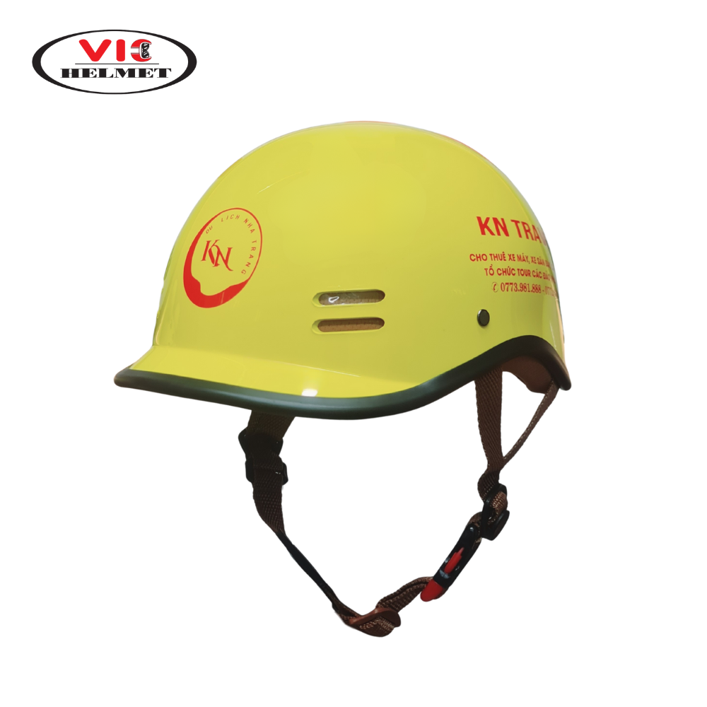 Mũ Bảo Hiểm In Logo KN TRAVEL