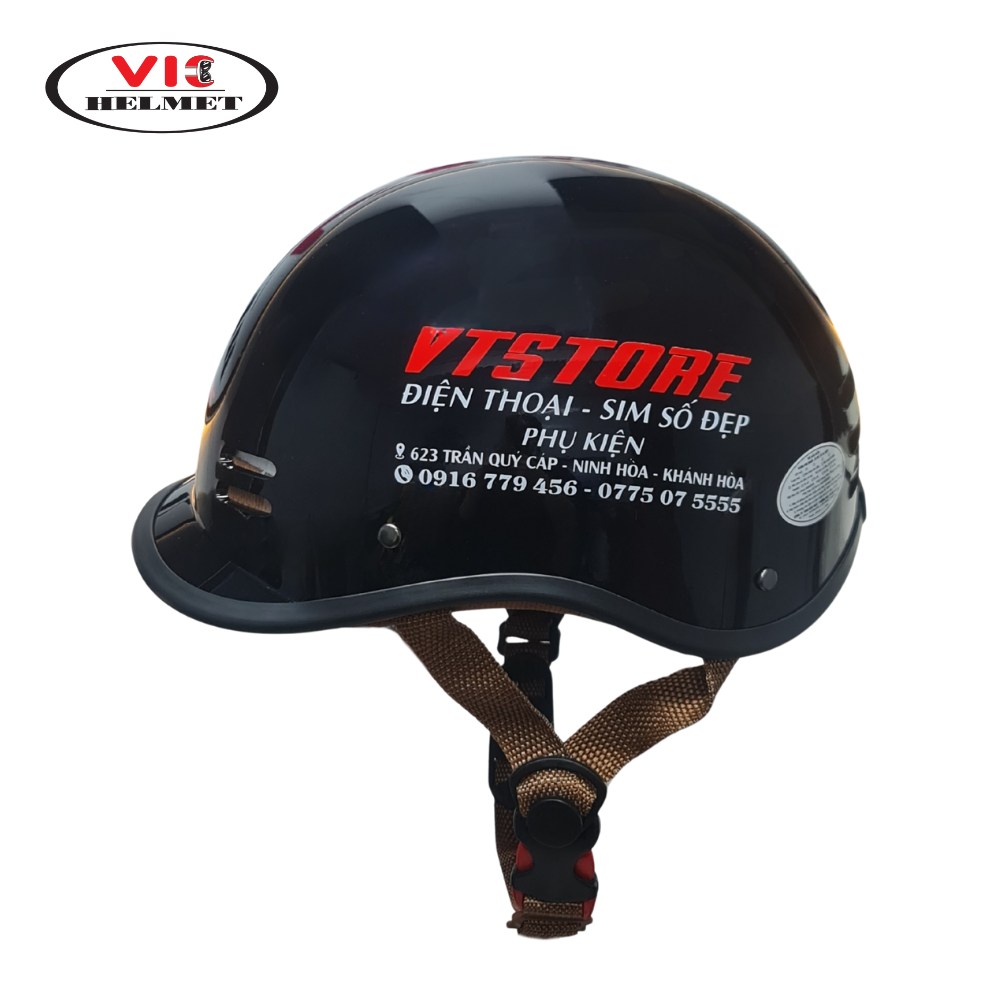 Mũ bảo hiểm in logo VTSTORE