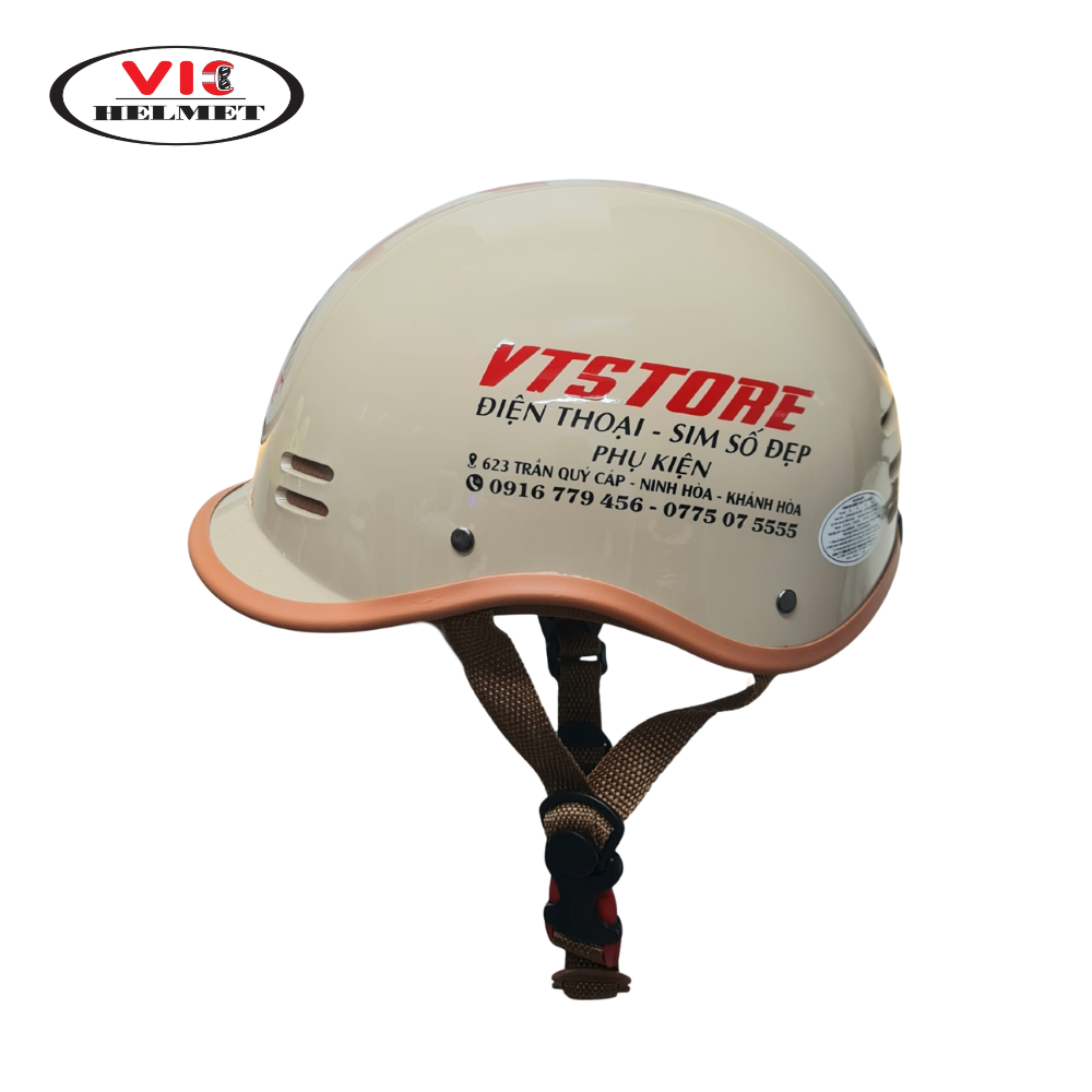 Mũ Bảo Hiểm In Logo VTSTORE