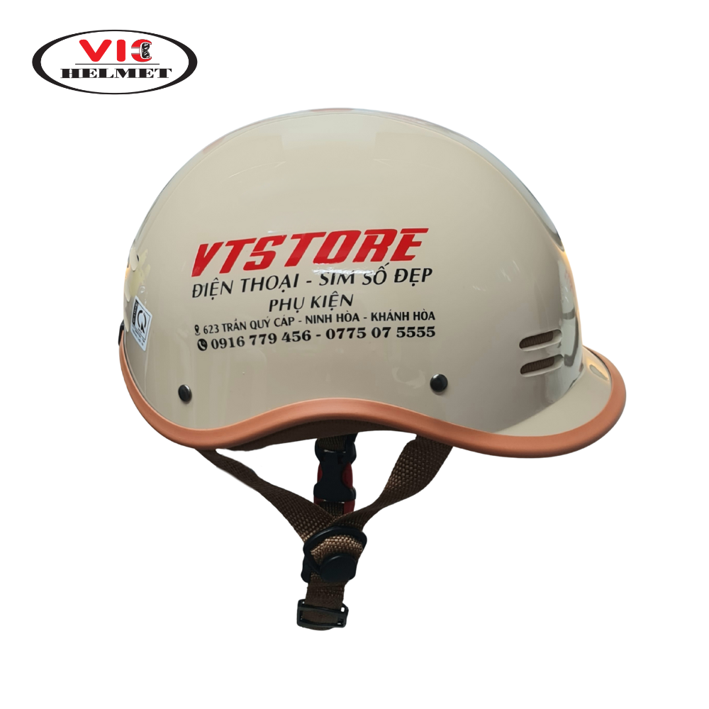 Mũ Bảo Hiểm In Logo VTSTORE