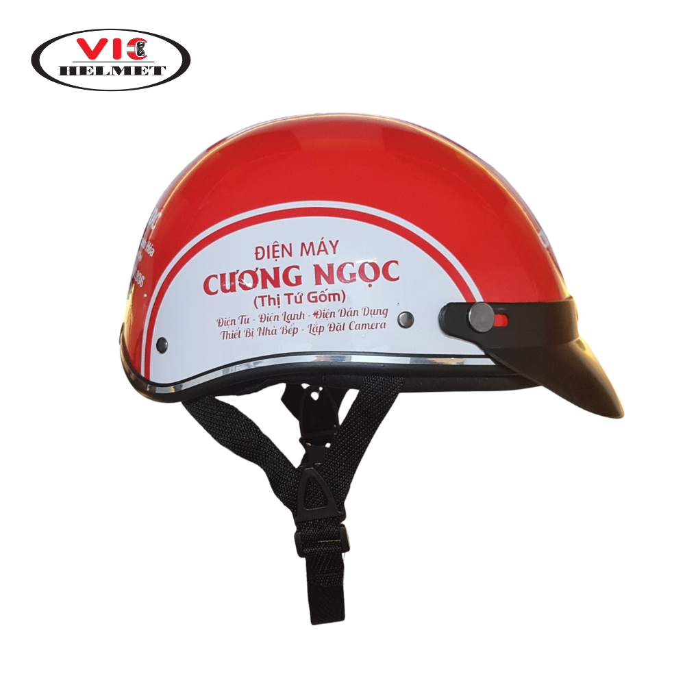 Mũ Bảo Hiểm In Logo Cương Ngọc