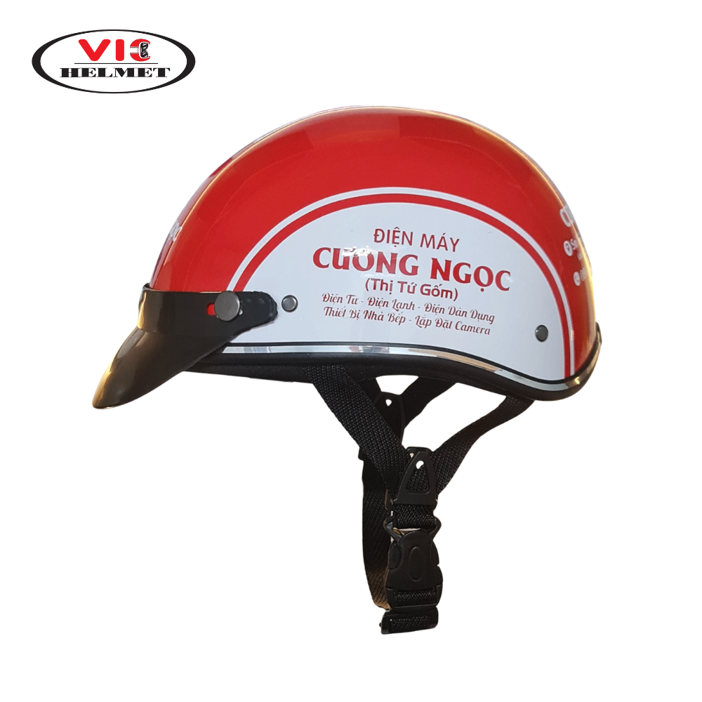 Mũ Bảo Hiểm In Logo Cương Ngọc