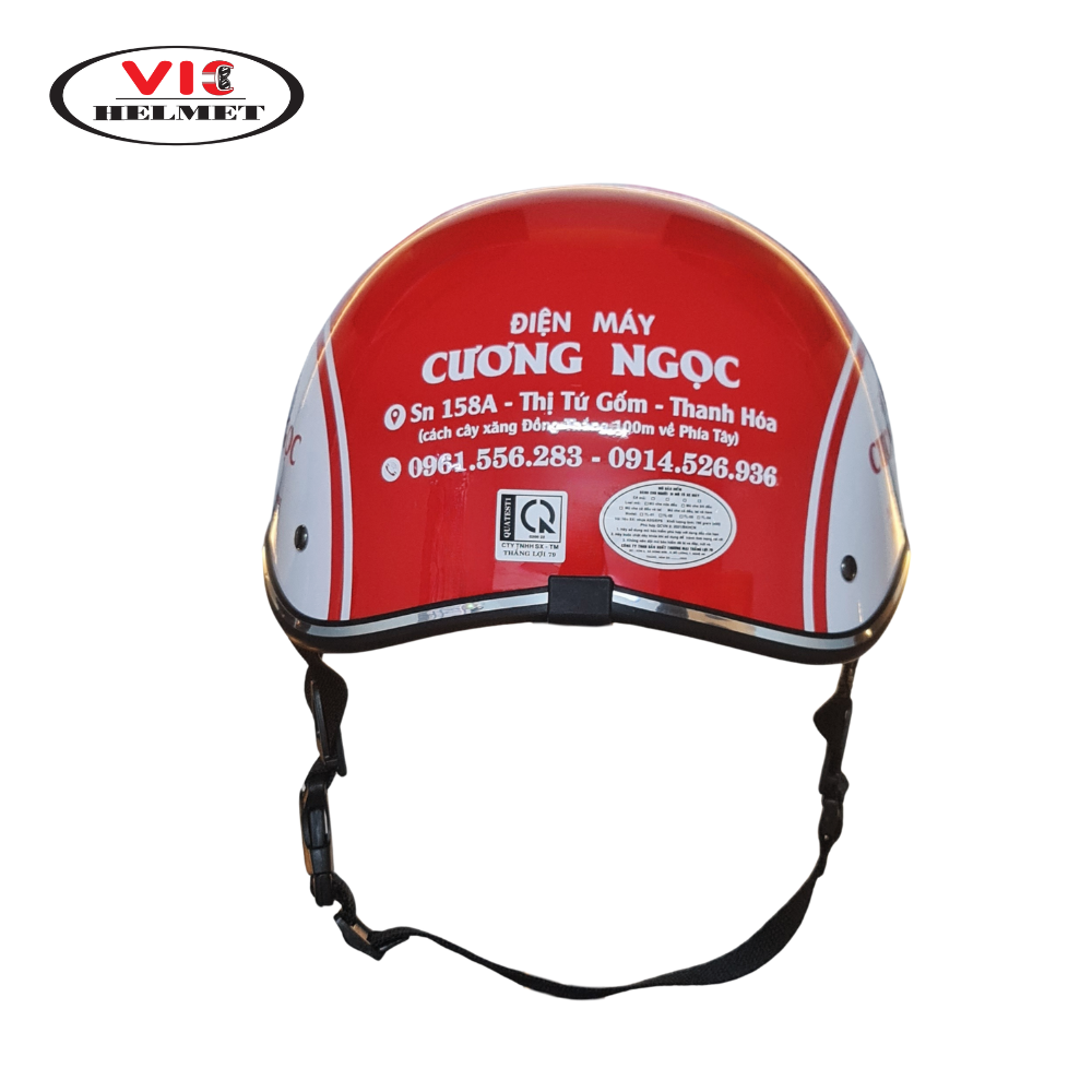 Mũ Bảo Hiểm In Logo Cương Ngọc