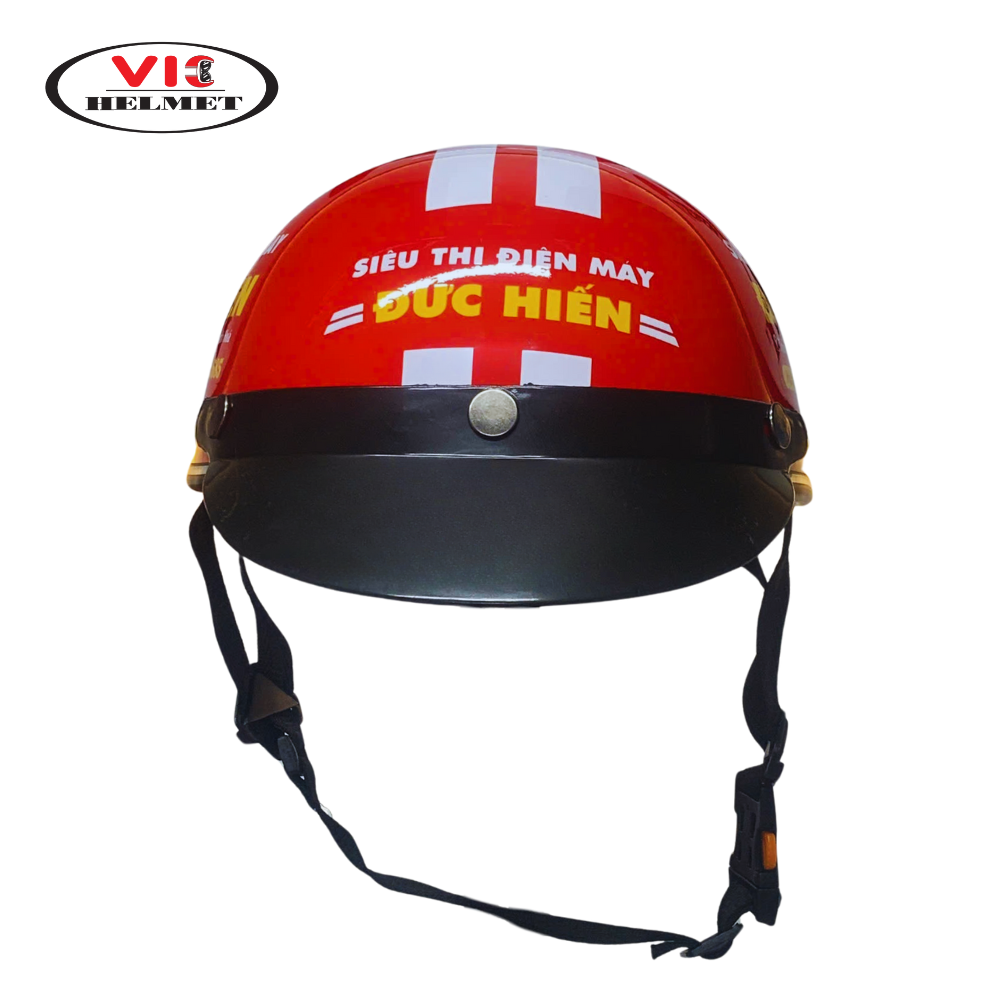 Mũ Bảo Hiểm In Logo Đức Hiến