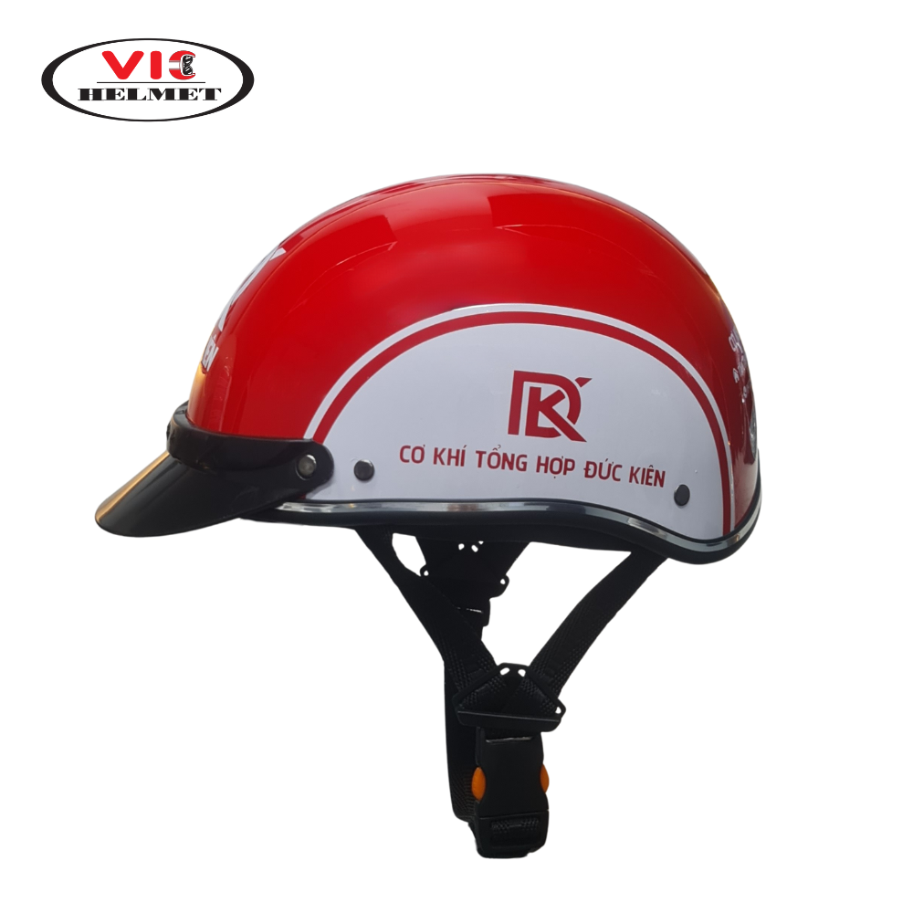 Mũ Bảo Hiểm In Logo Đức Kiên