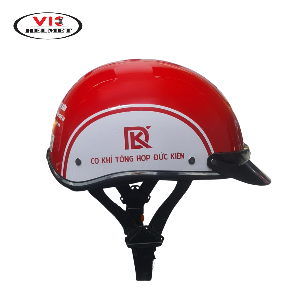 Mũ Bảo Hiểm In Logo Đức Kiên