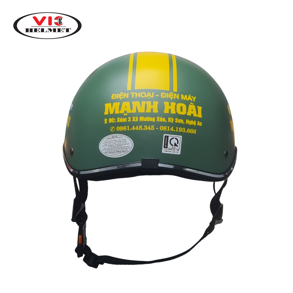 Mũ Bảo Hiểm In Logo Mạnh Hoài