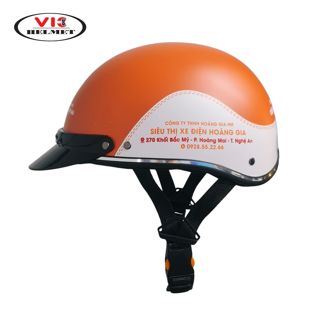 Mũ Bảo Hiểm In Logo Hoàng Gia