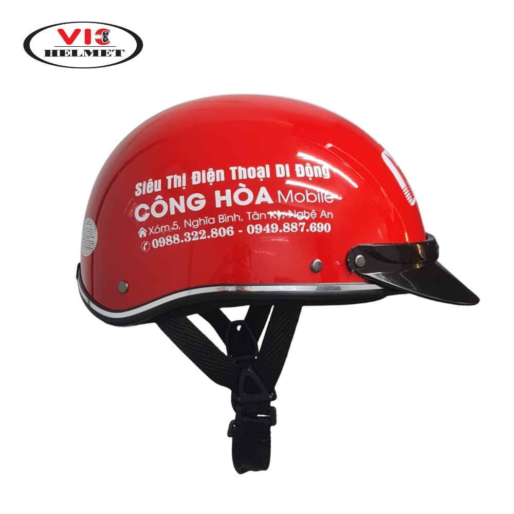 Mũ Bảo Hiểm In Logo Cộng Hòa