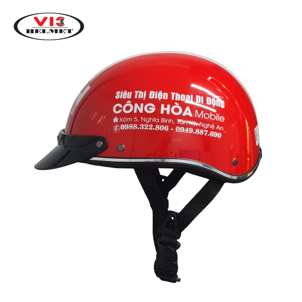 Mũ Bảo Hiểm In Logo Cộng Hòa