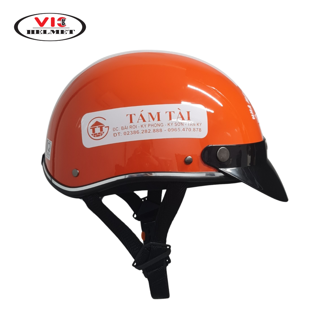 Mũ Bảo Hiểm In Logo Tám Tài