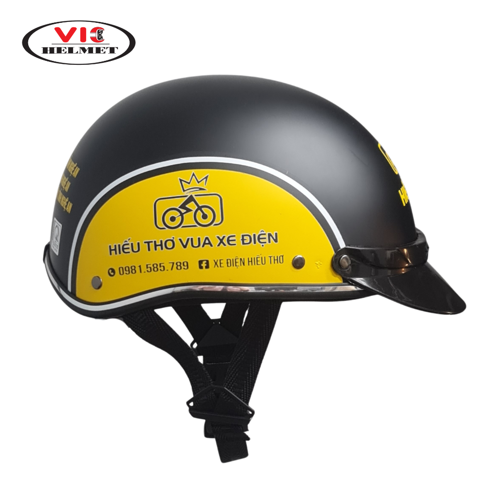 Mũ Bảo Hiểm In Logo Hiếu Thơ