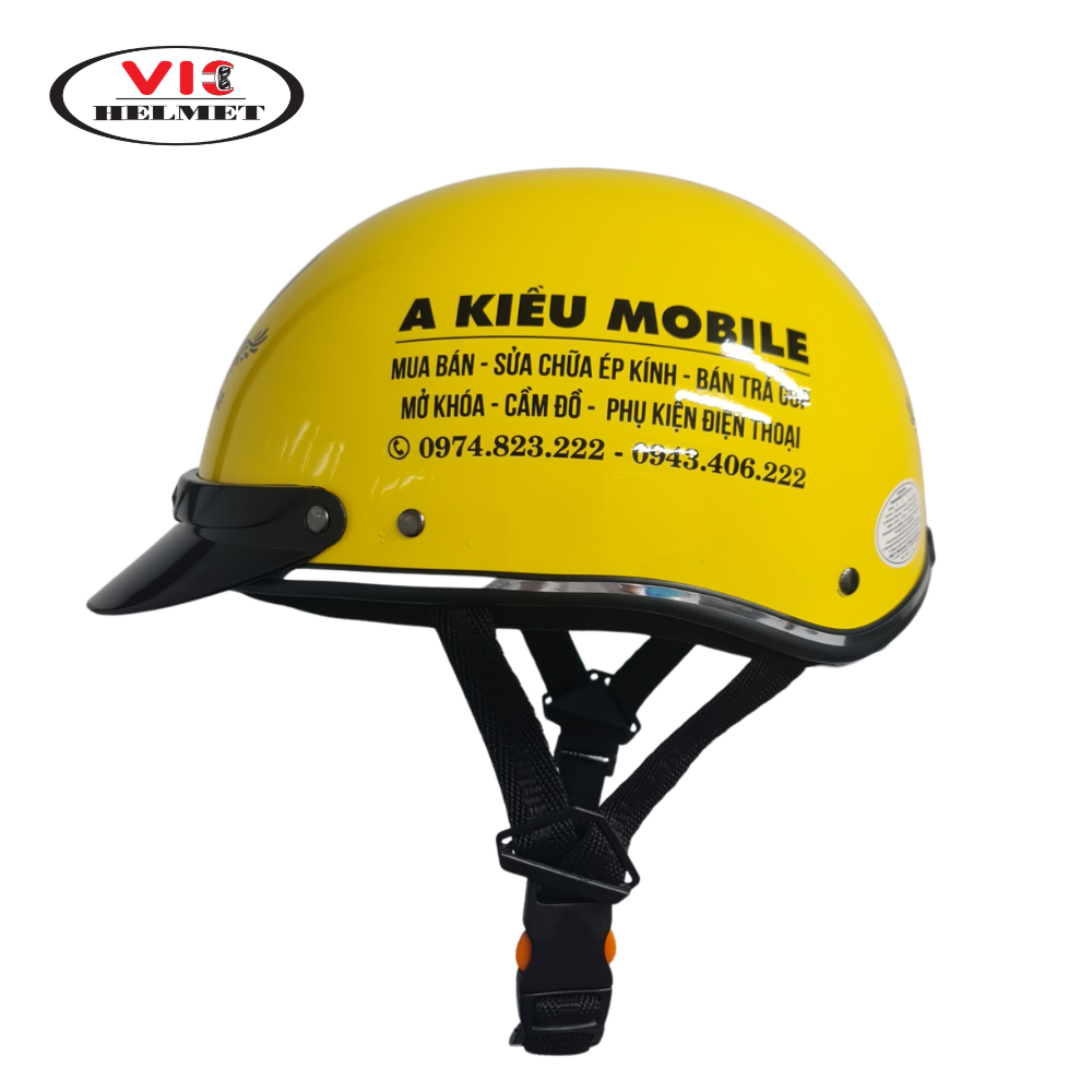 Mũ Bảo Hiểm In Logo A Kiều Mobile