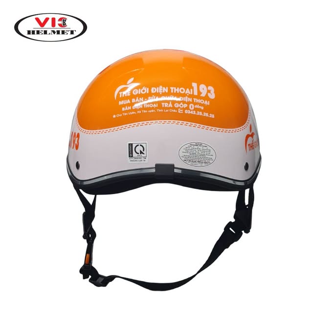 Mũ bảo hiểm xe điện in logo cho cửa hàng tặng khách