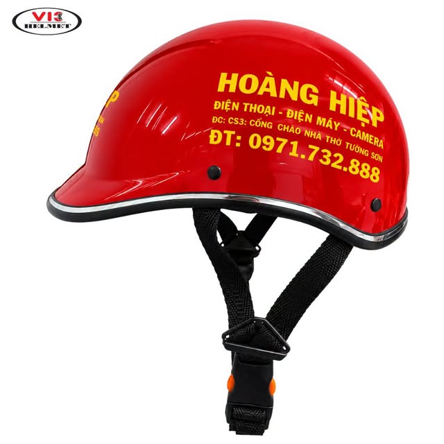 Mẫu mũ bảo hiểm thực tế, mẫu màu đỏ